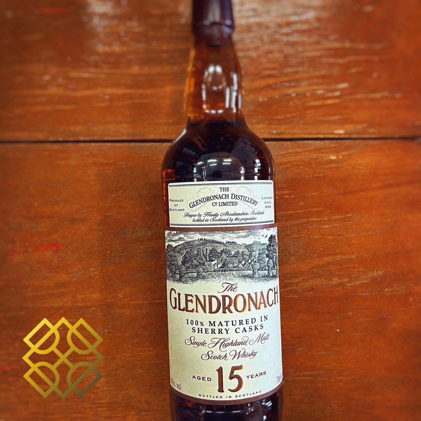 글렌드로낙 - 15년산, 1990년대 후반 2000년대 초, 셰리 캐스크 100% 숙성, 40% (현금,신용카드 가격)