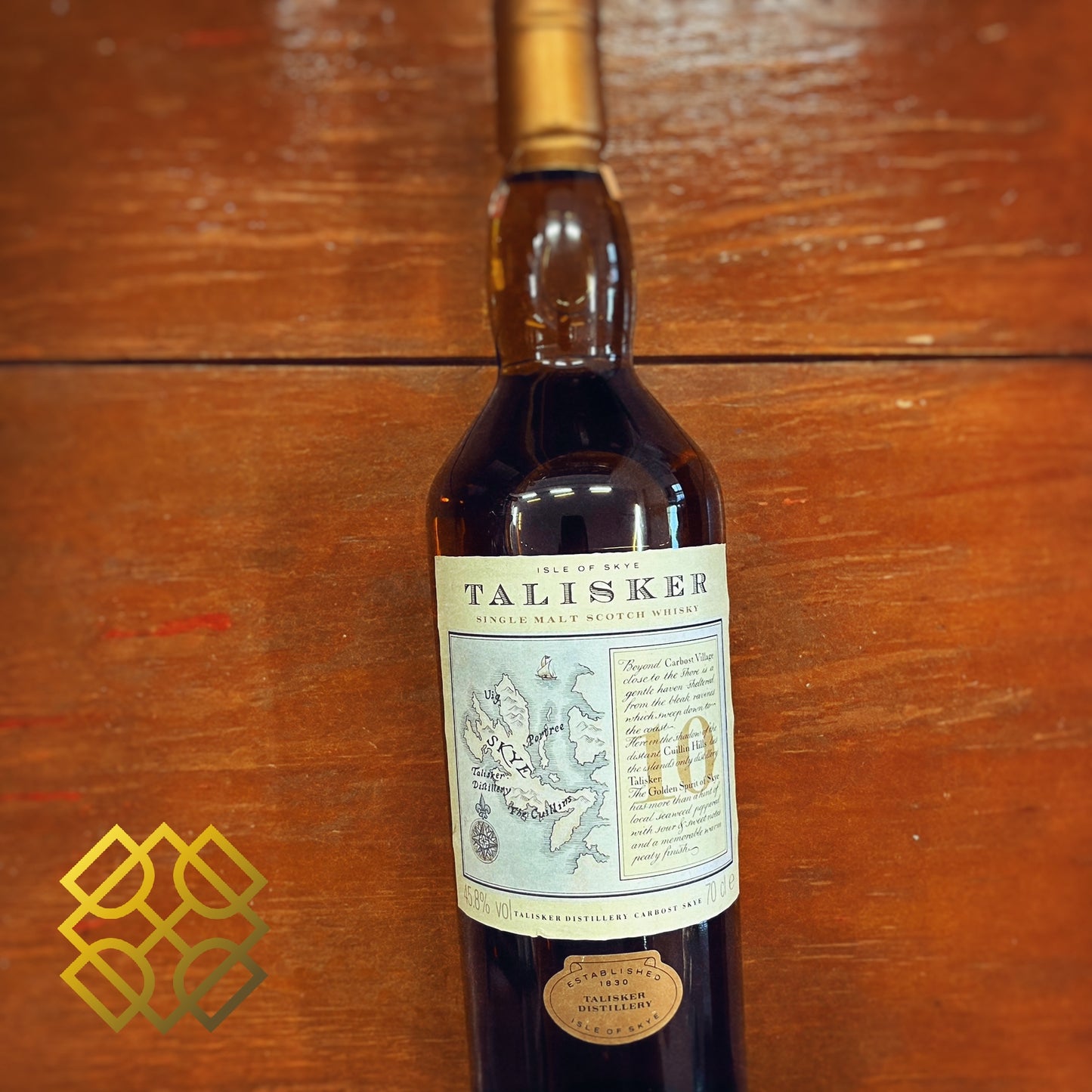 Talisker - 10YO, Map Label, 1990s, 45.8% (WF92) (Cash,Credit Card Price)