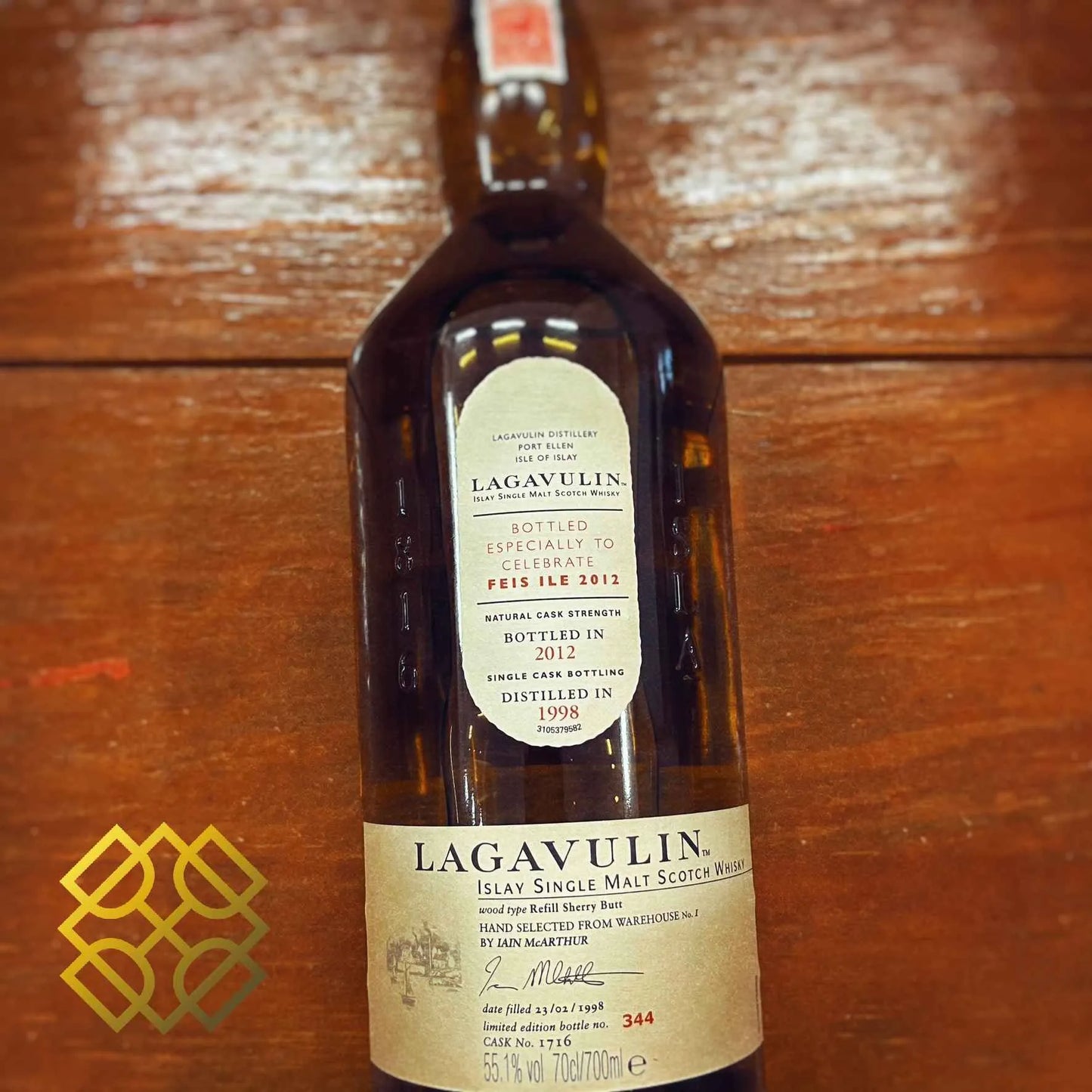 Lagavulin - ~14YO, 1998/2012, #1716, Refill Sherry Butt, Feis Ile 2012, 55.1%
Type : Single Malt Whisky