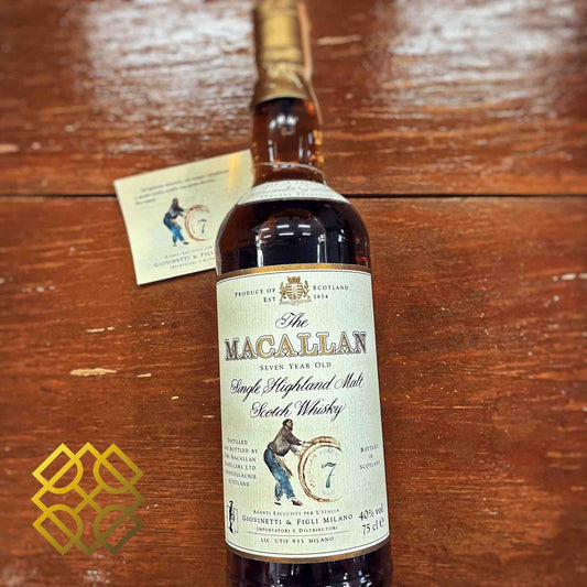 Macallan  Type : Single Malt Whisky Cask Type : Sherry Age : 7YO