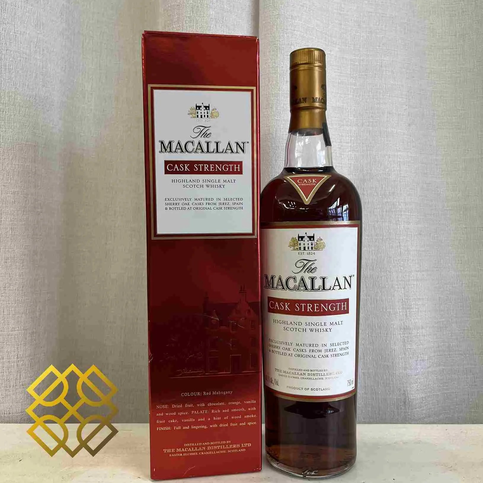 Macallan - Cask Strength, Sherry Oak Casks, 60.1%
Type : Single Malt Whisky
Vertical