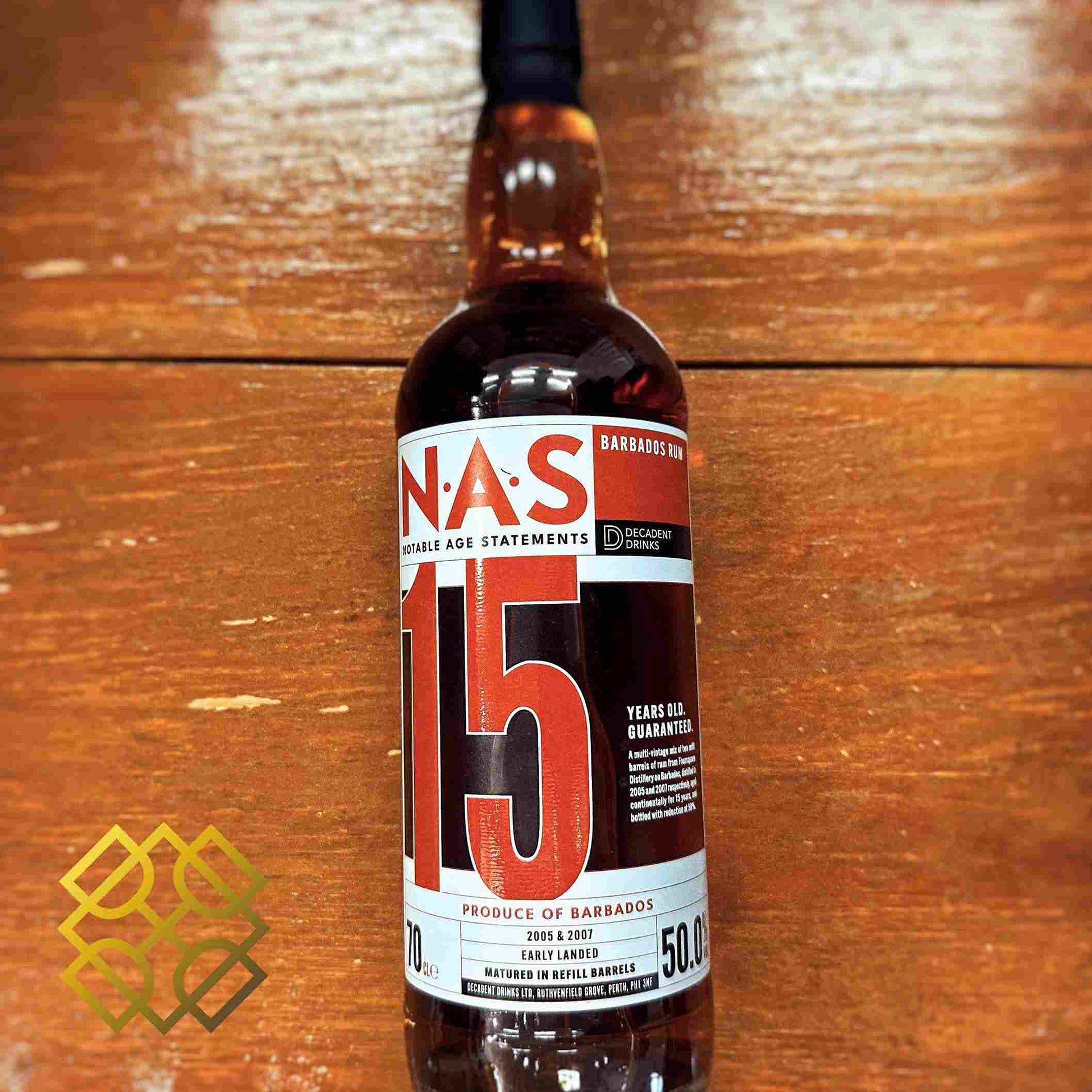 NAS Barbados - 15YO, 2005+2007/2022, 50% - Rum