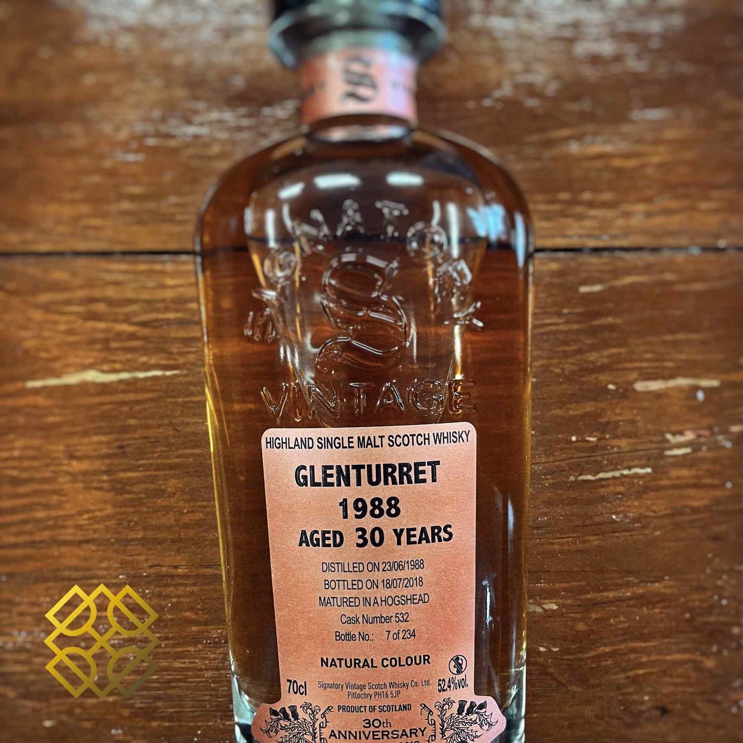 Glenturret - 30YO, 1988/2018, 52.4%  Type: Single Malt Whisky