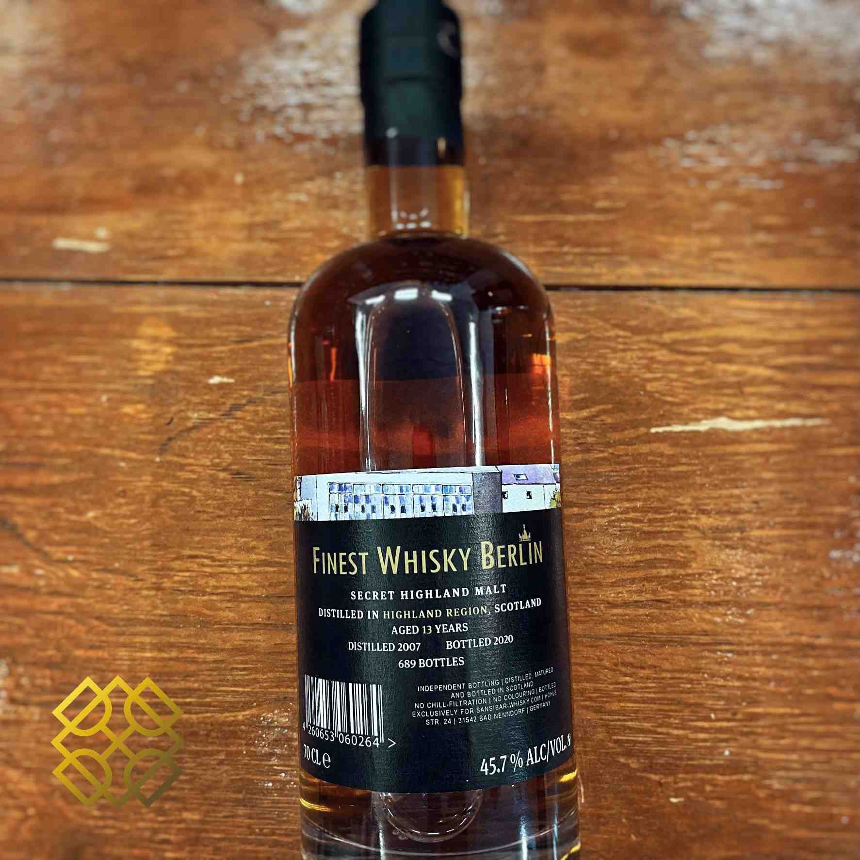 Sansibar Secret Highland (Clynelish) - 13YO, 2007/2020, 45.7%  Type: Single Malt Whisky (1)