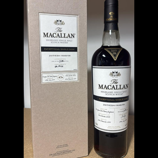 C10129 - Macallan 13年, 2004/2017, エクセプショナル シングルカスク, #11648/08, 64.4%