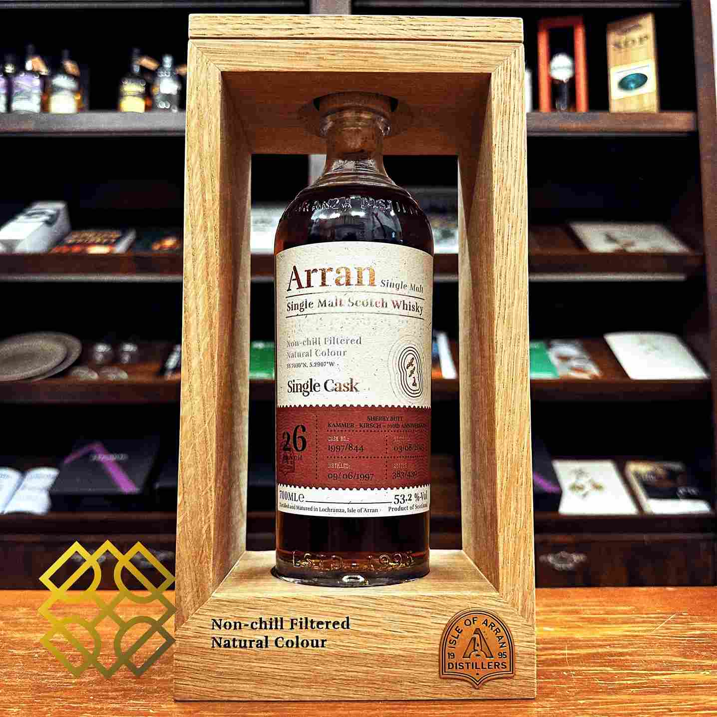 Arran - 26YO, 1997/2023, #844, Sherry Butt, 53.2% - Whisky, 2