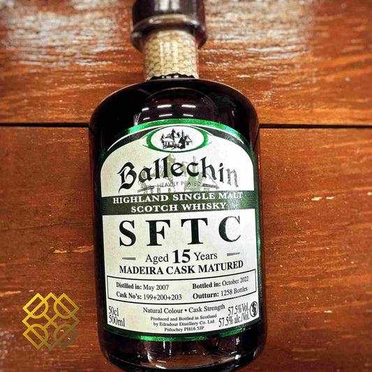 Ballechin-15YO, 2007/2022, SFTC Madeira Casks, 57.5%-Whisky