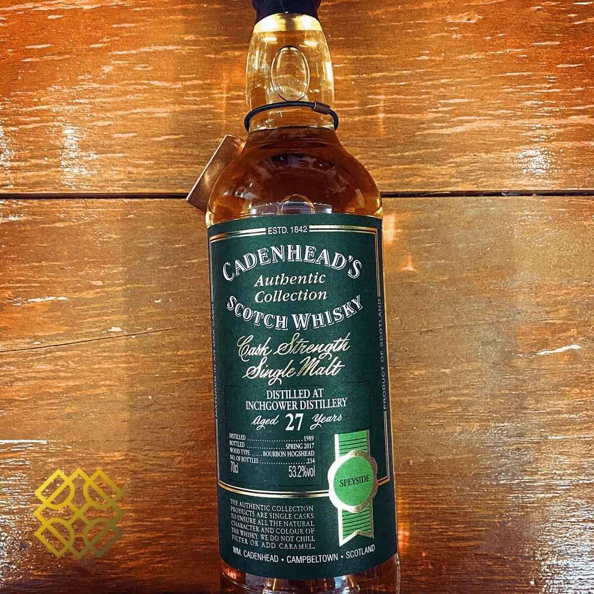 Cadenhead's Inchgower -27YO 1989/2017 53.2% - Whisky