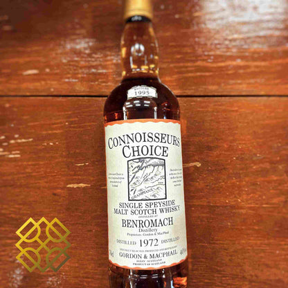 G&M Benromach - ~23YO, 1972/1995, Old Map Label, 40%-Whisky