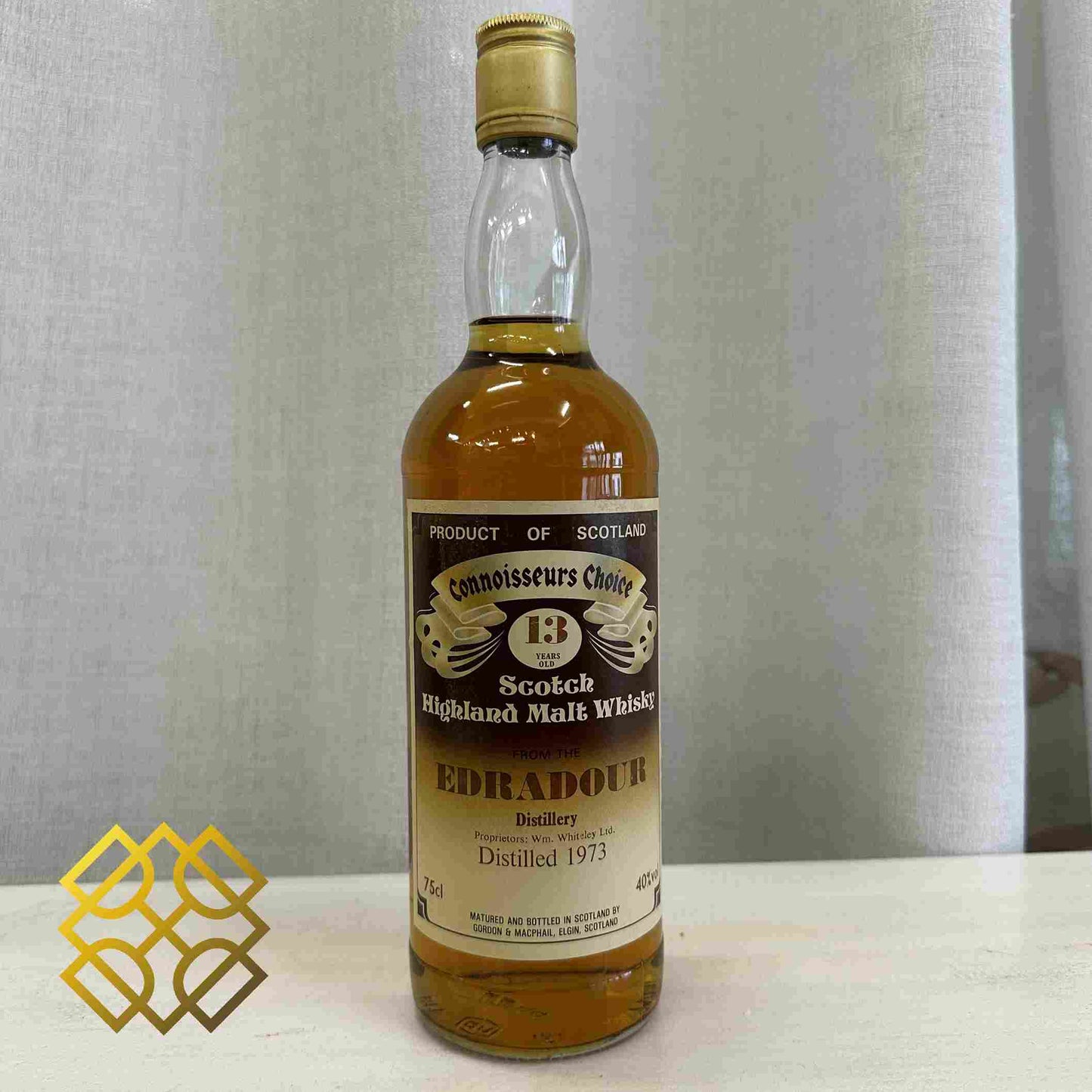 G&M Edradour - 13YO, 1973, Brown Label, 40% - Whisky, 2