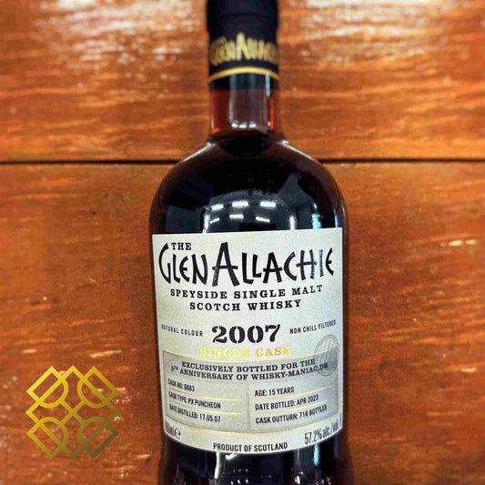 GlenAllachie  - 15YO, 2007/2023, #6683, 57.2% - Whisky