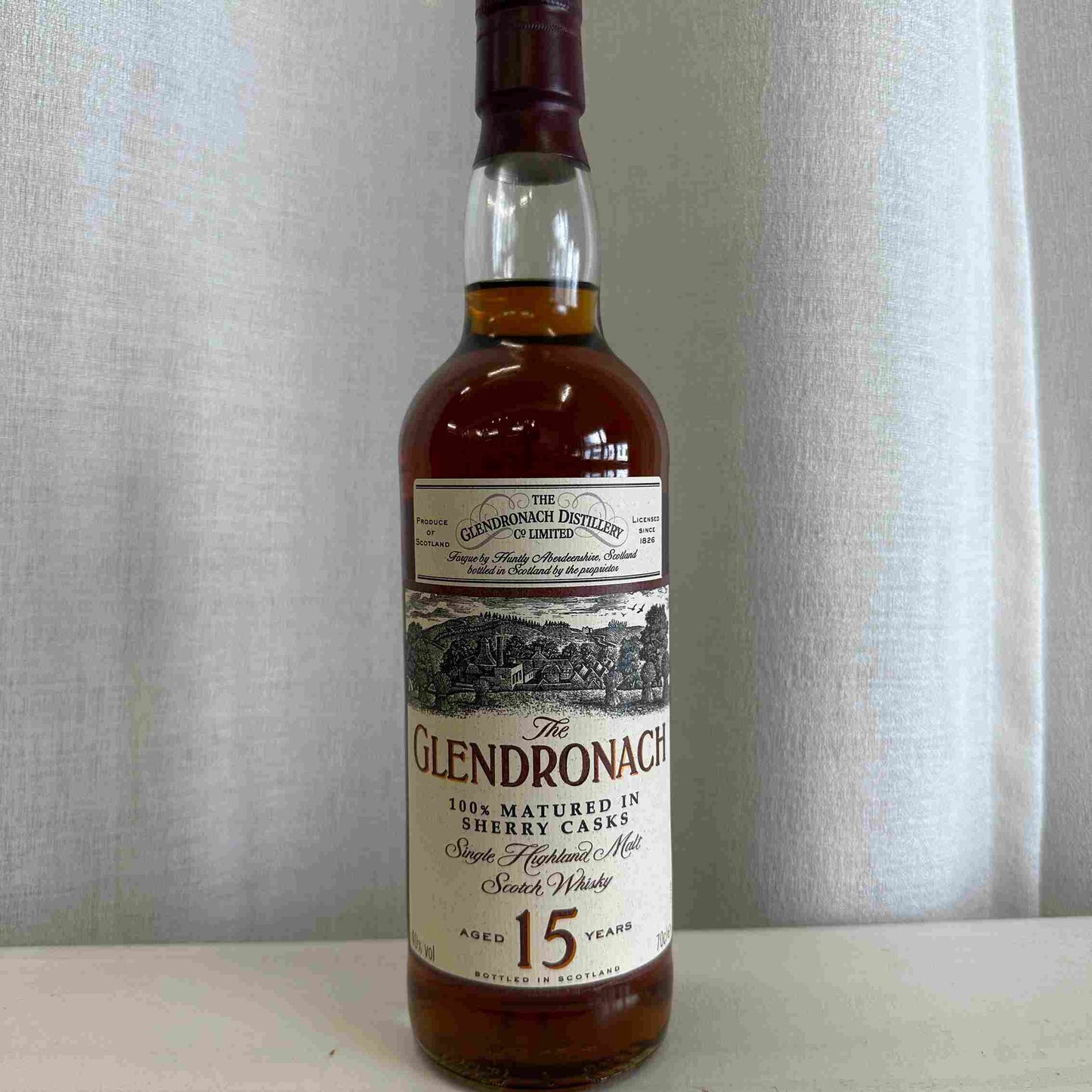 Glendronach - 15YO, 100% Matured in Sherry Casks,40%-Whisky,2