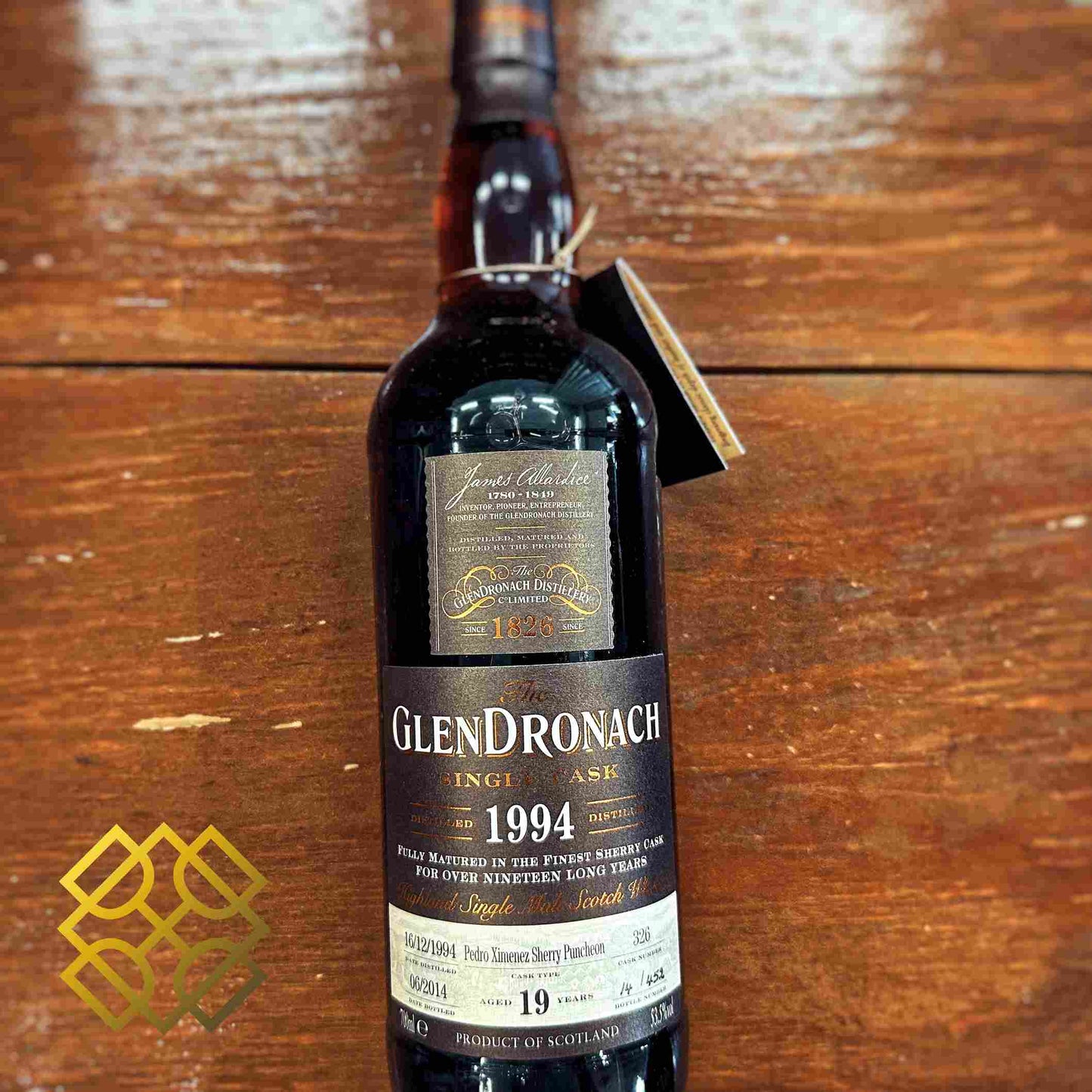 Glendronach - 19YO, 1994/2014, #326, 53.5% - Whisky