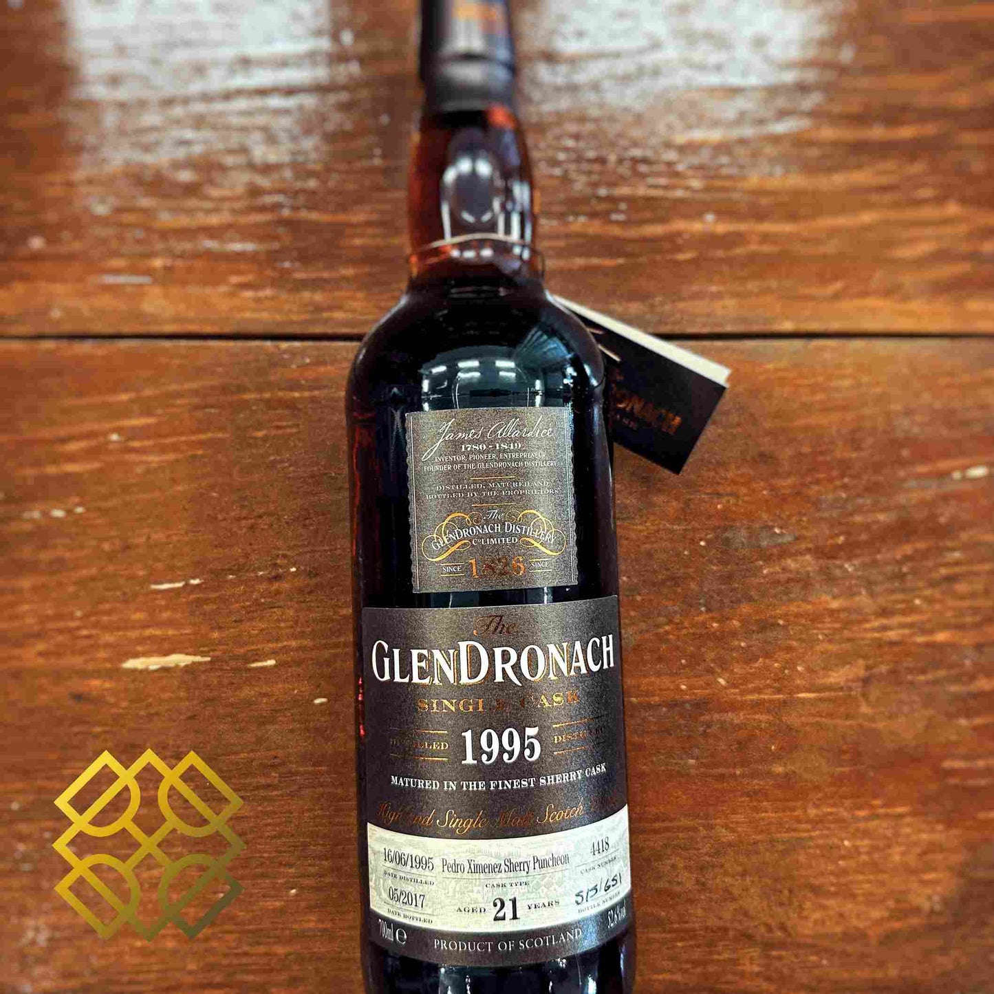 Glendronach - 21YO, 1995/2017, #4418, 52.6% - Whisky