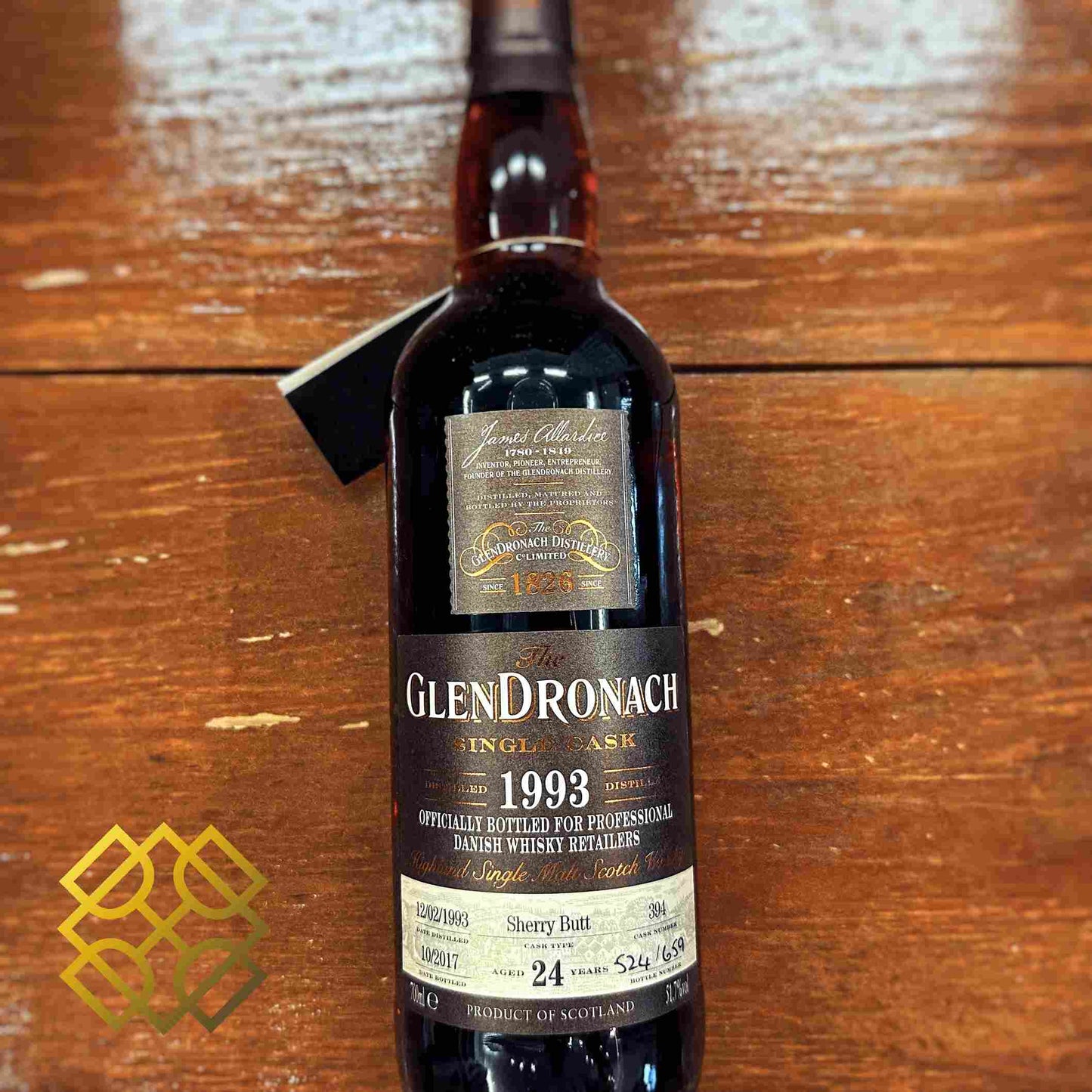 Glendronach - 24YO, 1993/2017, #394, 51.7% - Whisky