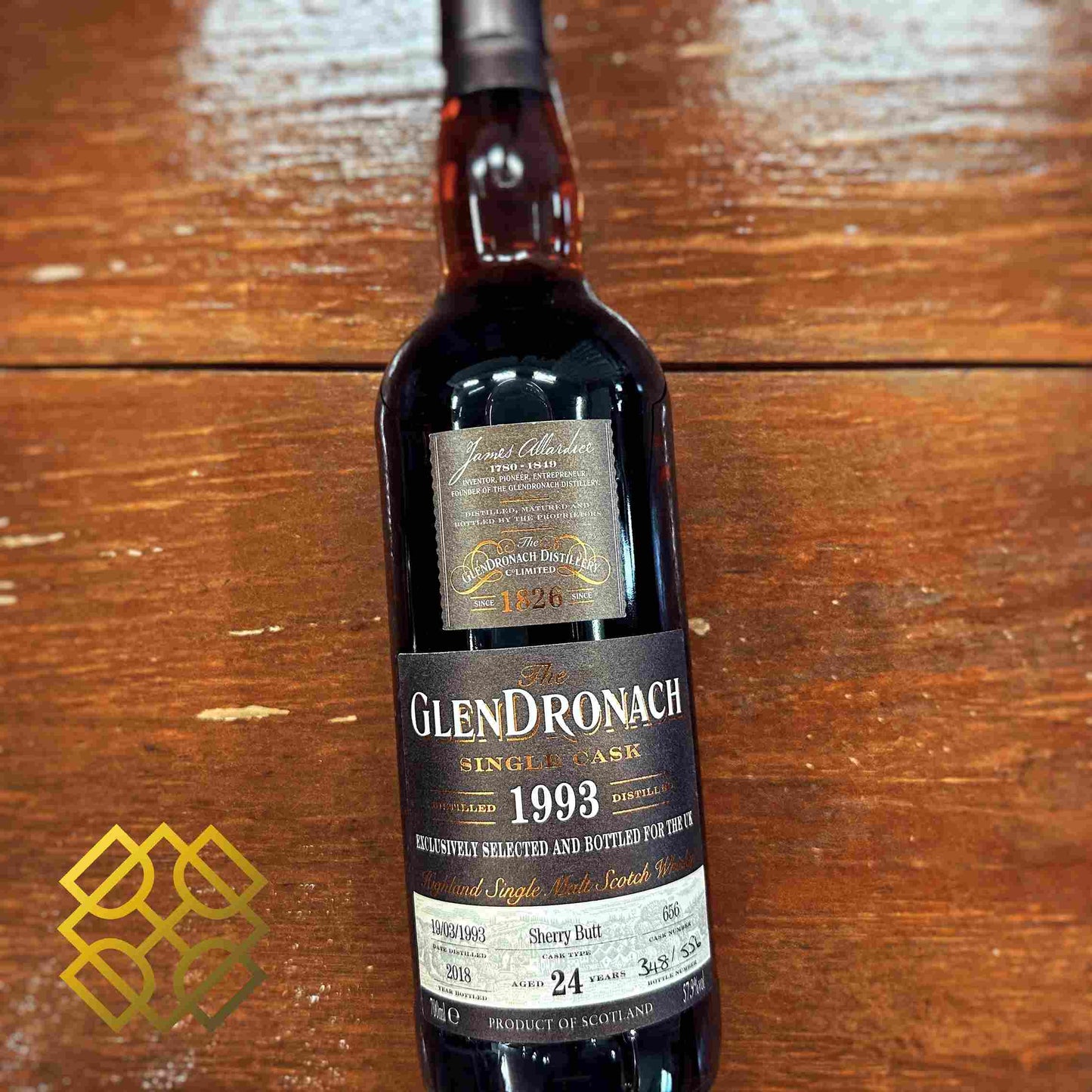 Glendronach  - 24YO, 1993/2018, #656, 57.9% - Whisky