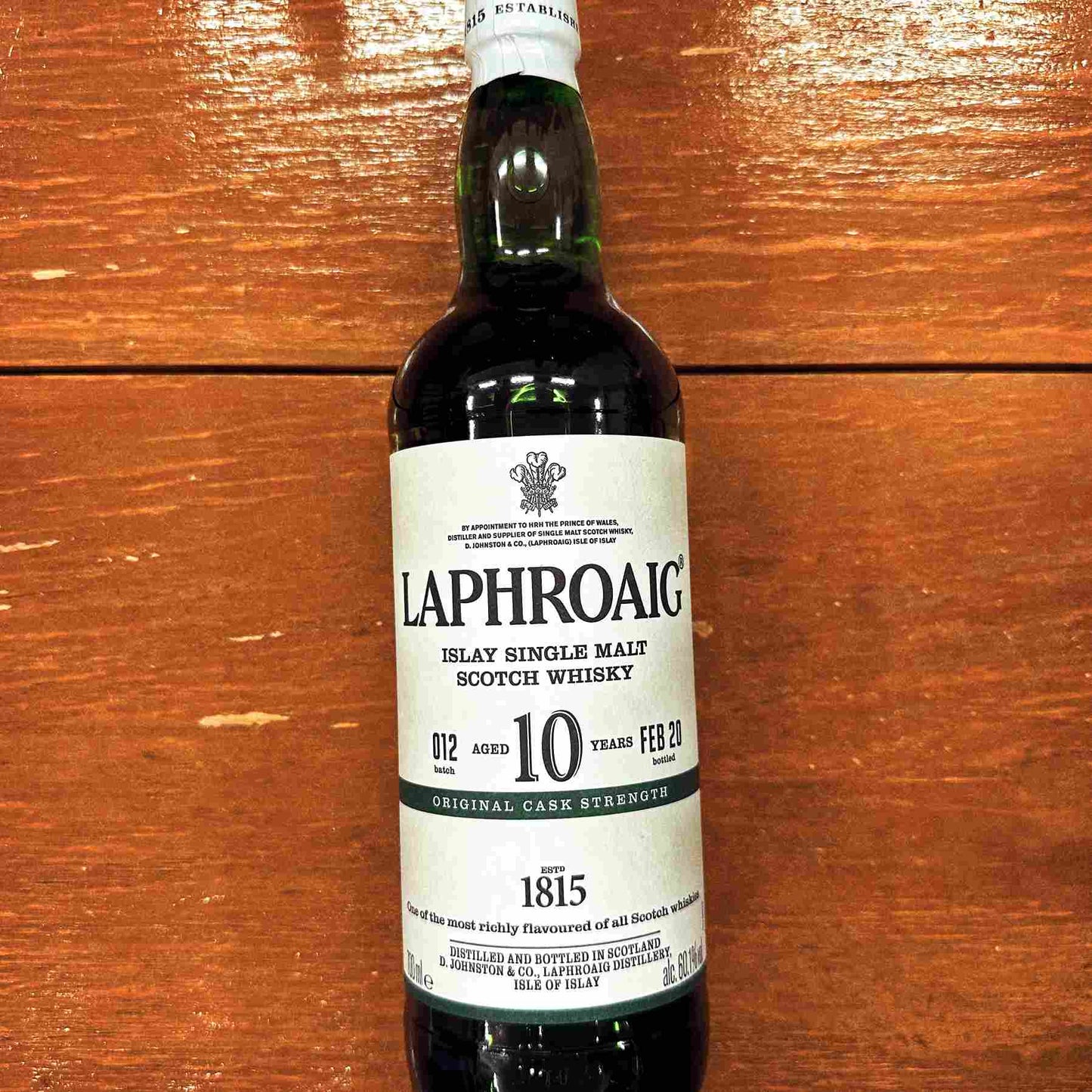 Laphroaig 10YO Cask Strength, Batch 012, 60.1% - Whisky
