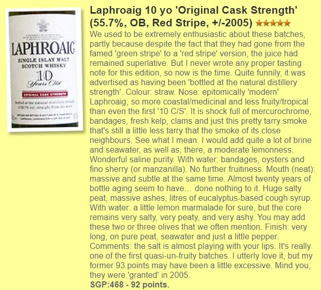 Laphroaig - 10YO, 2005, Red Stripe, 55.7% - Whisky,4