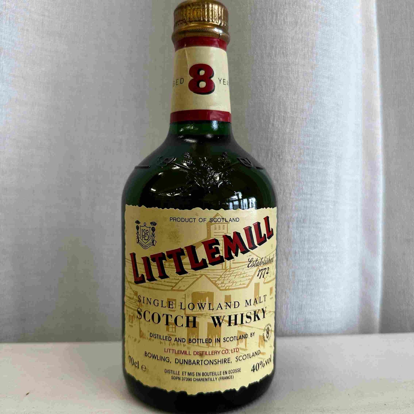 Littlemill - 8YO, Single Lowland Malt, 40% - Whisky,2