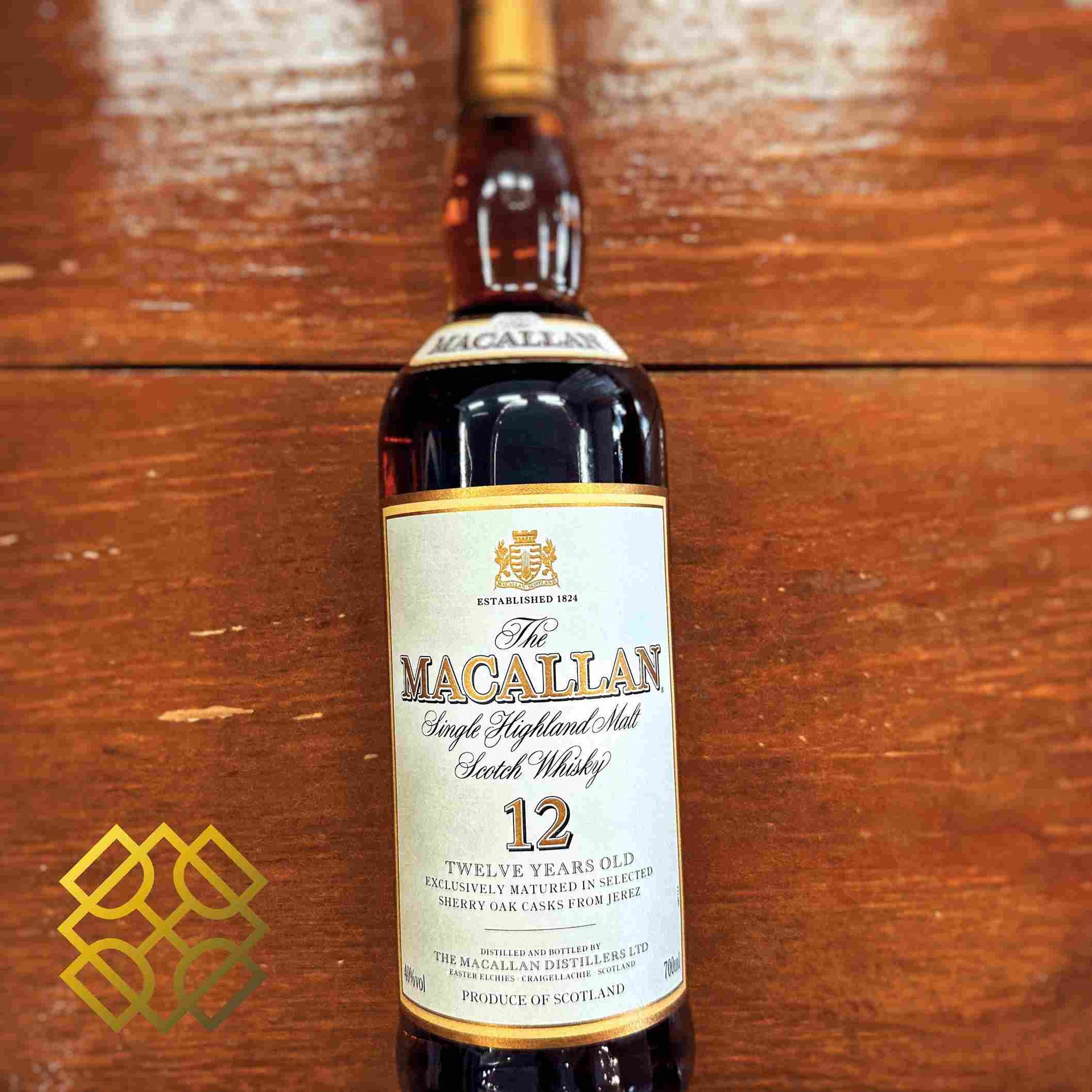 Macallan - 12YO, 90s bottled, 40% - Whisky