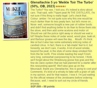 Meikle Toir (GlenAllachie) - 5YO, The Turbo, 50% - Whisky, 3