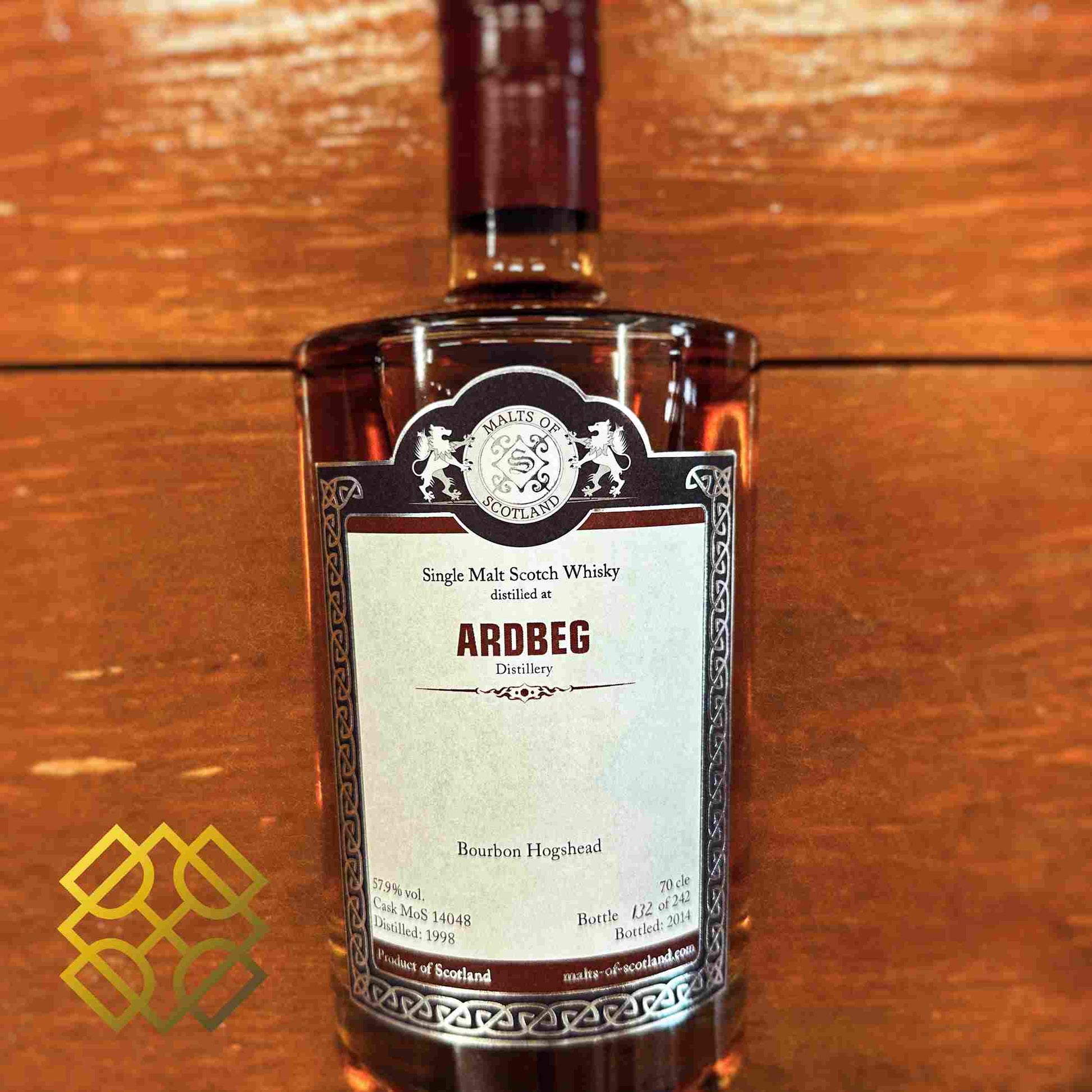 MoS Ardbeg - ~16YO, 1998/2014, #MoS14048, 57.9% - Whisky