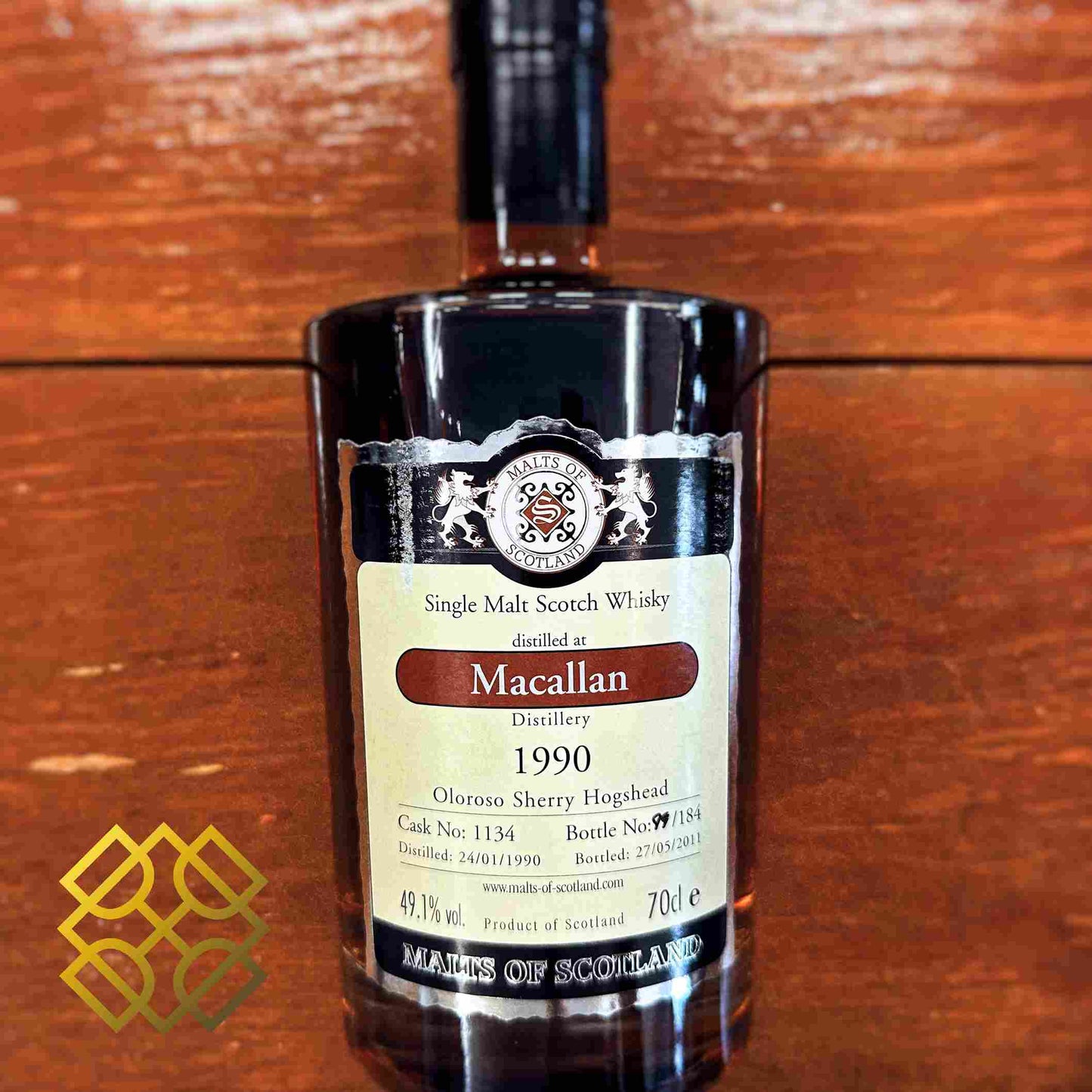 MoS Macallan - ~21YO, 1990/2011, #1134, 49.1% - Whisky