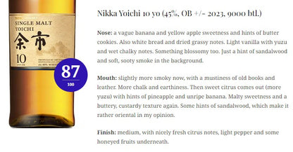 Nikka Yoichi - 10YO, 2023, 45% - Whisky, 2