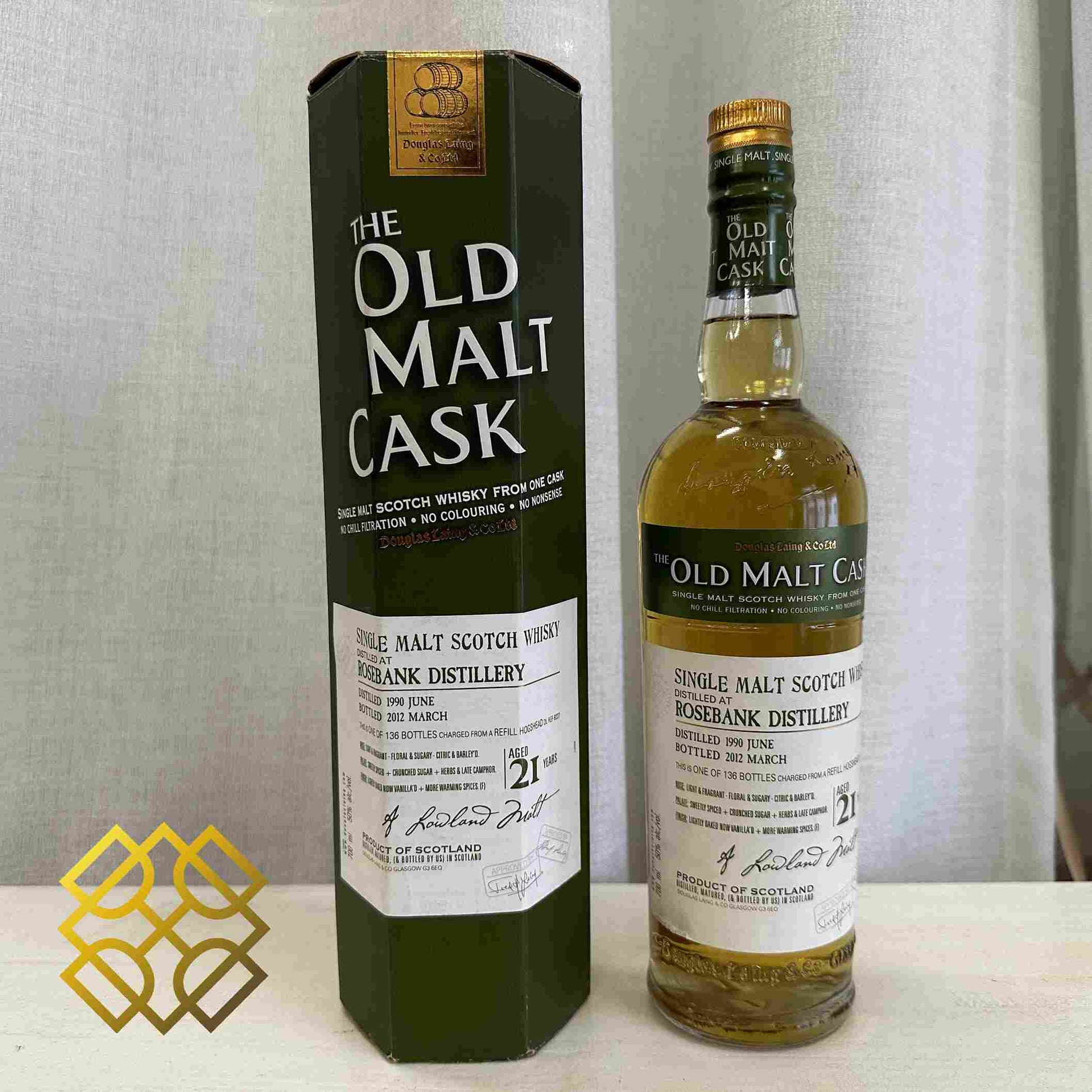 OMC Rosebank - 21YO, 1990/2012, #DL8227, 50% - Whisky, 2