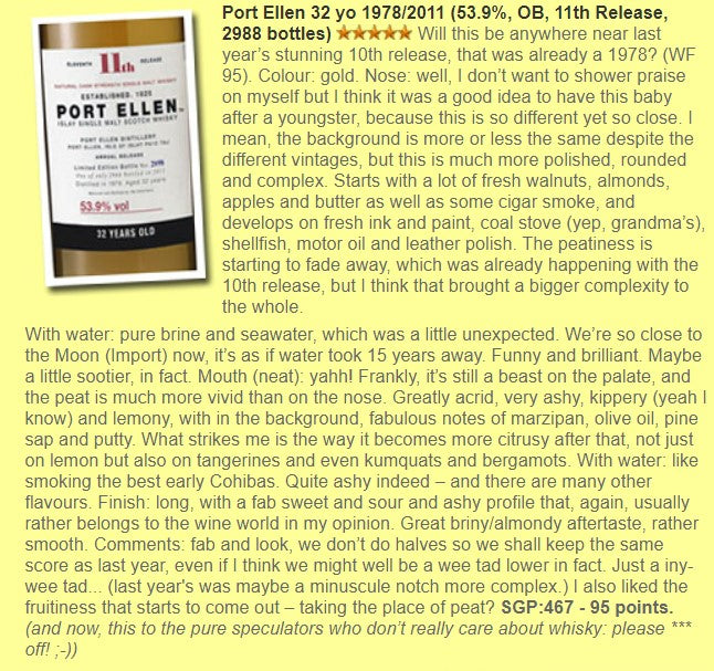 Port Ellen - 32YO, 1979/2011, 11th Release, 53.9% - Whisky,2