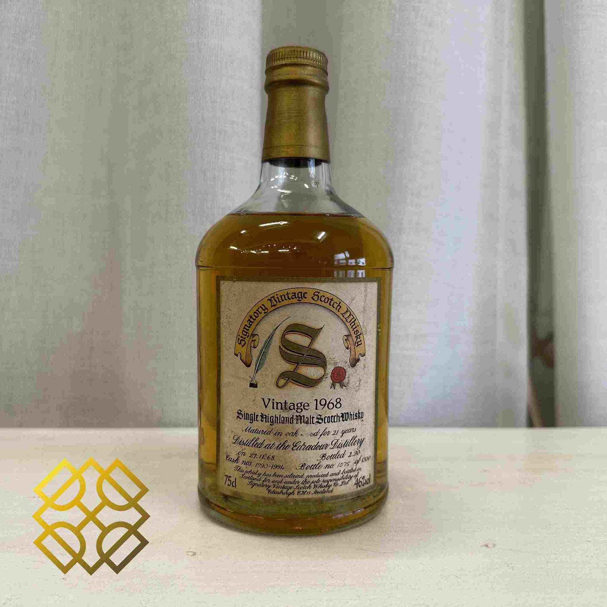 SV Edradour - 21YO, 1968/1990, #1990 - 1994, 46% - Whisky, 2