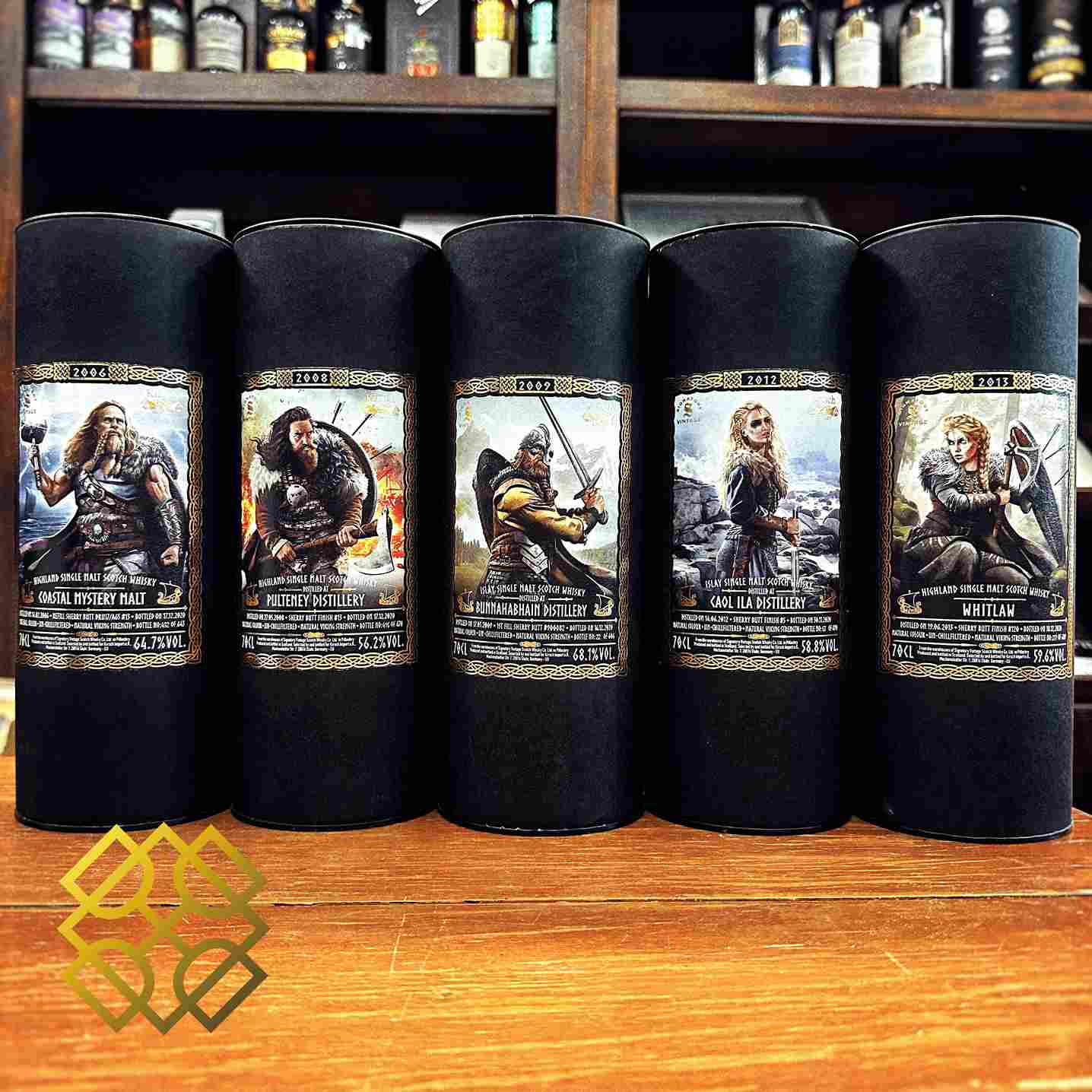 SV - Vikings Series (Full set 5 bottles) - Whisky, 2