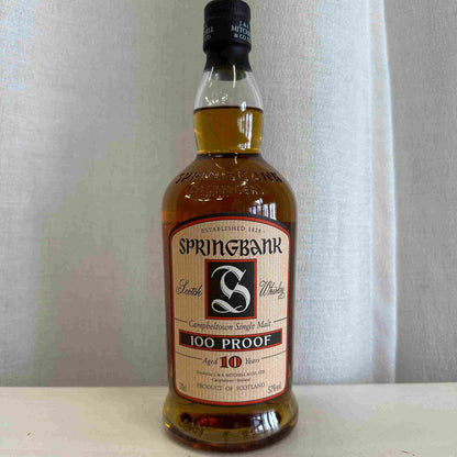 Springbank - 10YO, Beige Label, 100 Proof, 57% - Whisky,2