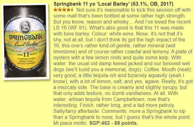 Springbank - 11YO, 2006/2017, Local Barley, 53.1% - Whisky, 2