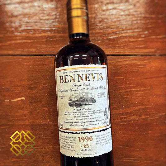 Ben Nevis - 25YO, 1996/2021, 49.8%  Type : Single malt whisky