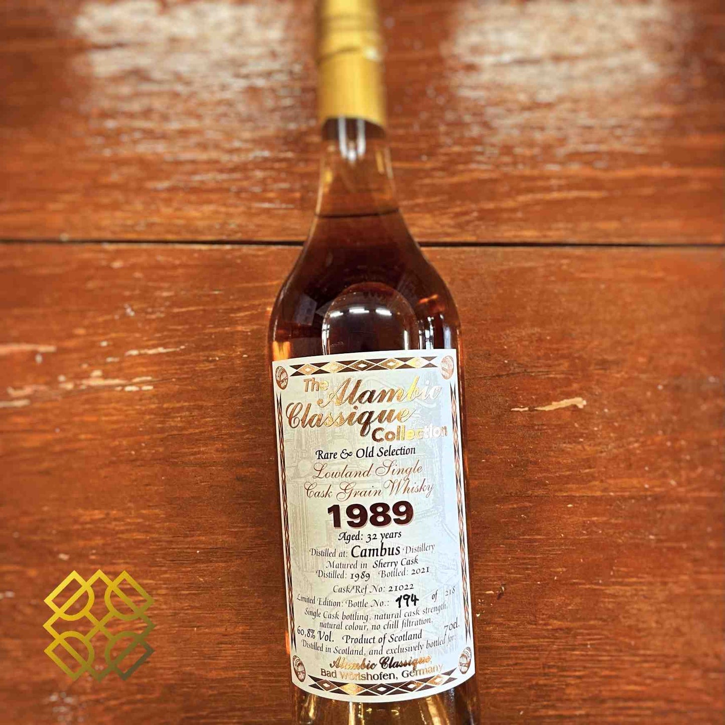 Alambic Classique Cambus - 32YO, 1989/2021, Rare & Old Selection, 60.8% Type : Single Grain Whisky