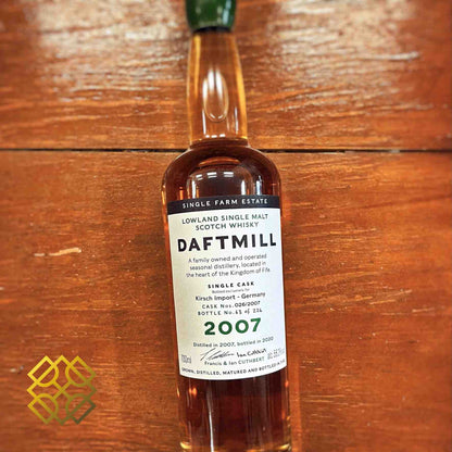 Daftmill - 12YO, 2007/2020, 58.2%  Type : Single malt whisky