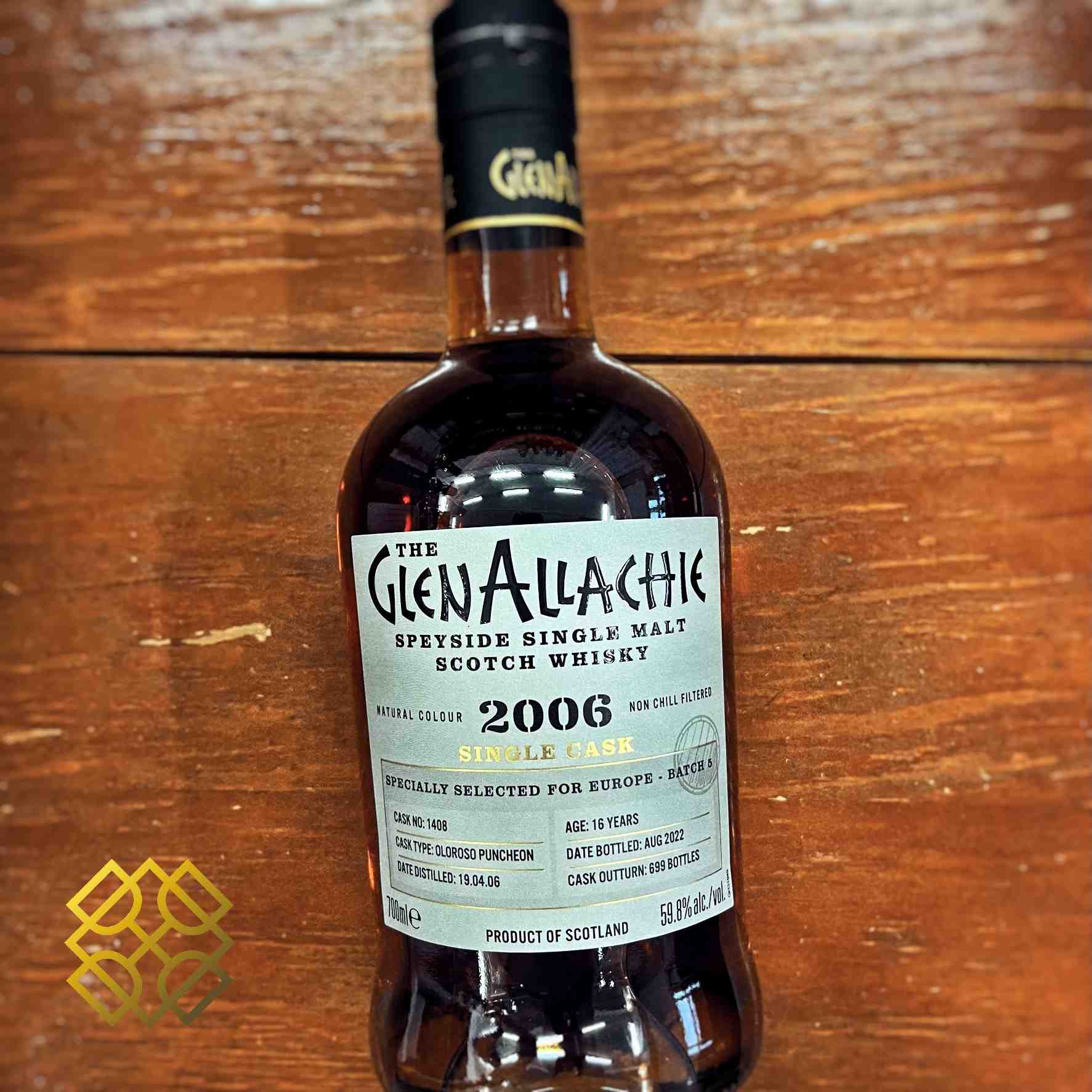 GlenAllachie #1408 Type : Single malt whisky