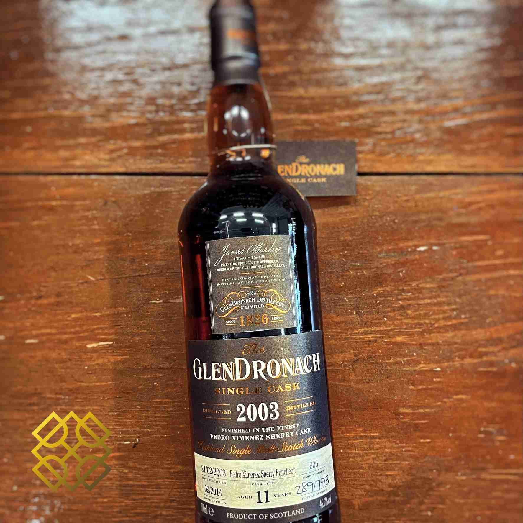 Glendronach - 11YO, 2003/2014, Vinens Verden, #906, 46.0% Type : Single malt whisky