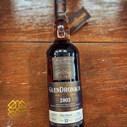 Glendronach - 12YO, 2003/2015, #1822, 55.6% Type : Single malt whisky