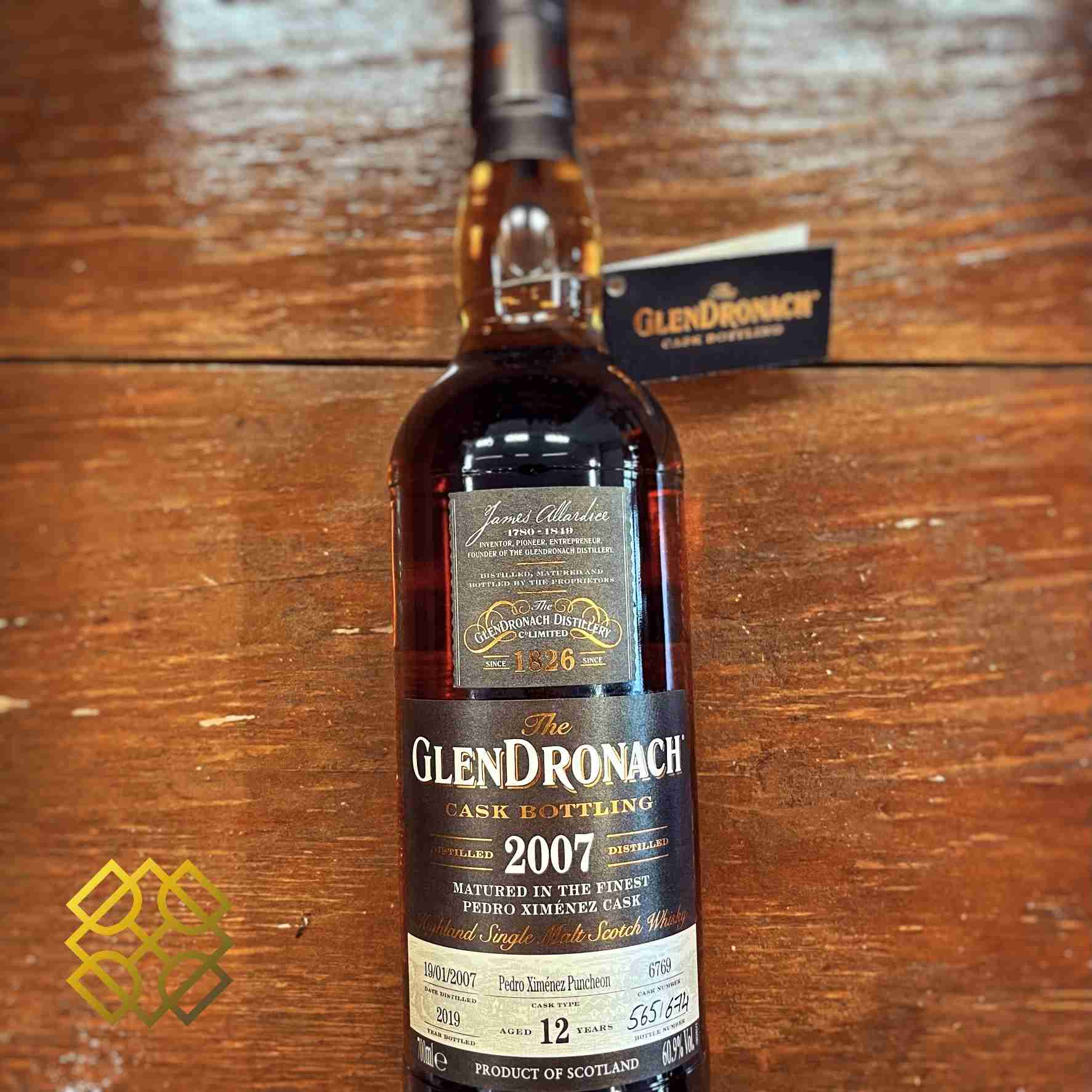 Glendronach - 12YO, 2007/2019, #6769, 60.9% Type : Single malt whisky