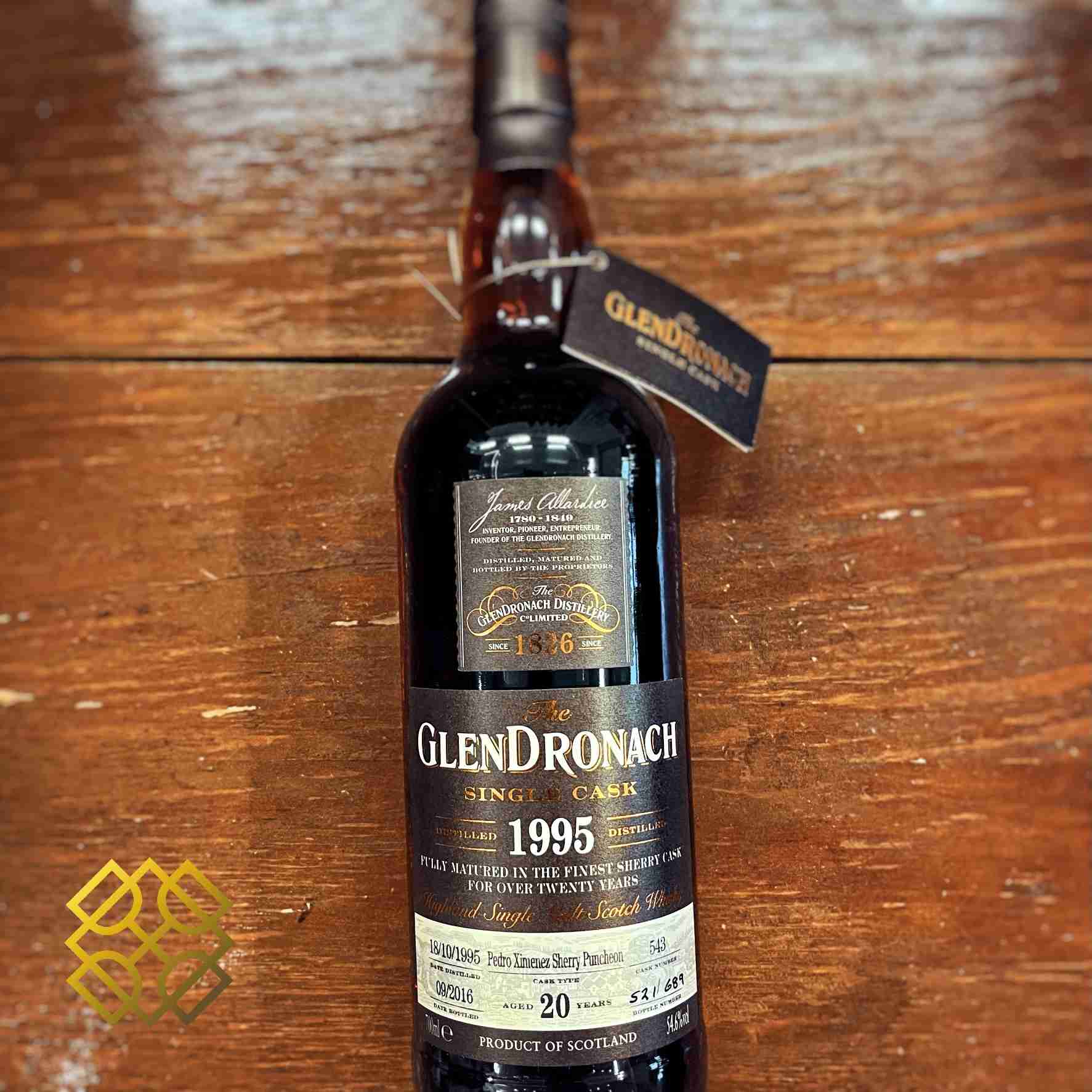 Glendronach - 20YO, 1995/2016, #543, 54.6% Type : Single malt whisky