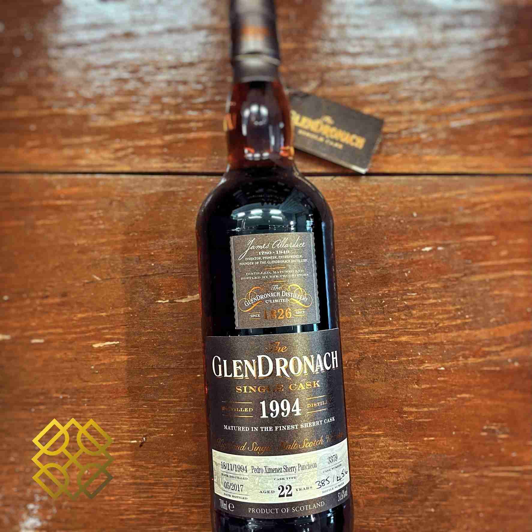Glendronach - 22YO, 1994/2017, #3379, Batch 15, 51.6%Type : Single malt whisky