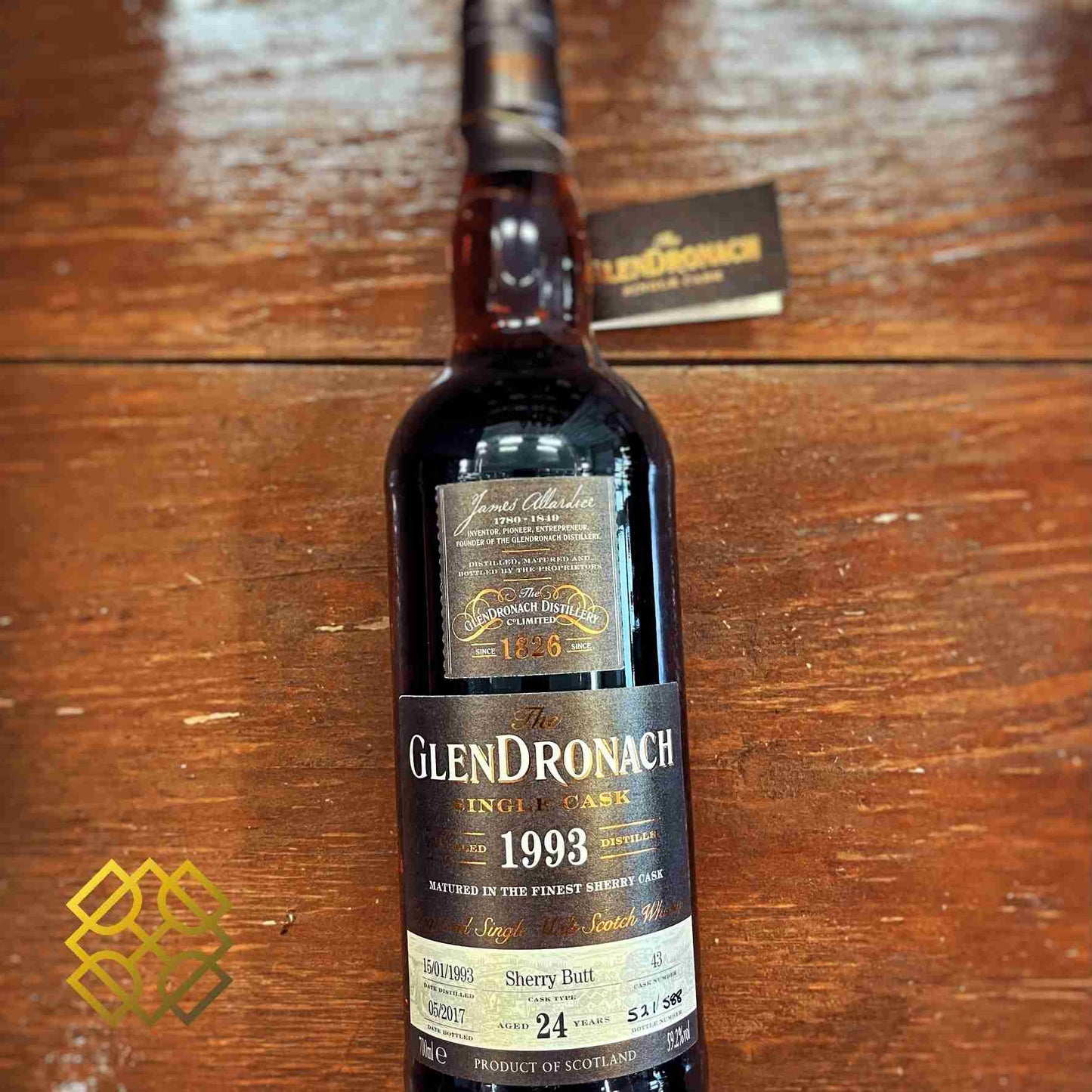 Glendronach - 24YO, 1993/2017, #43, 59.2% Type : Single malt whisky