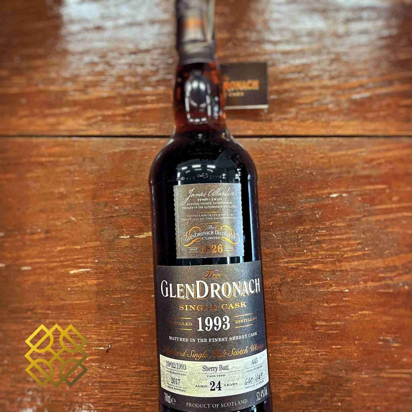 Glendronach - 24YO, 1993/2017, #445, 52.4% Type : Single malt whisky