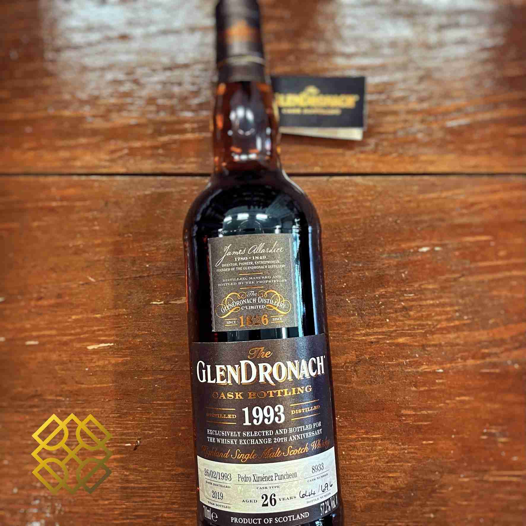 Glendronach - 26YO, 1993/2019, #8933, 57.2% Type : Single malt whisky
