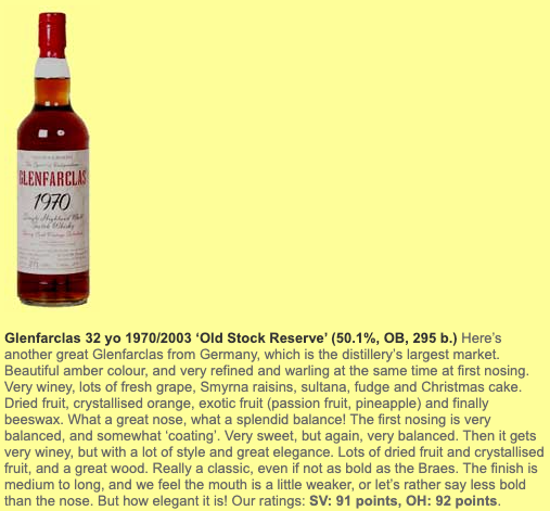 Glenfarclas Type : Single Malt Whisky Vintage : 1970 whiskyfun