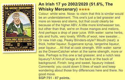 TWM Irish Single Malt Type : Single malt whisky. whiskyfun