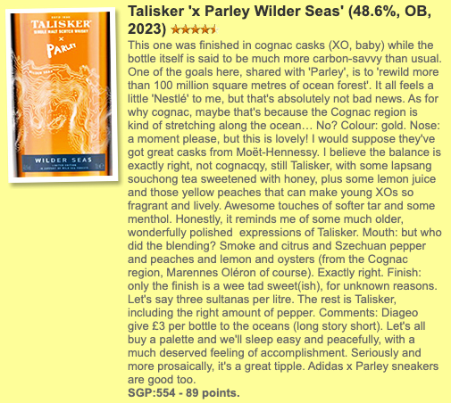 Talisker - 2023 release, 48.6% Type : Single malt whisky, whiskyfun