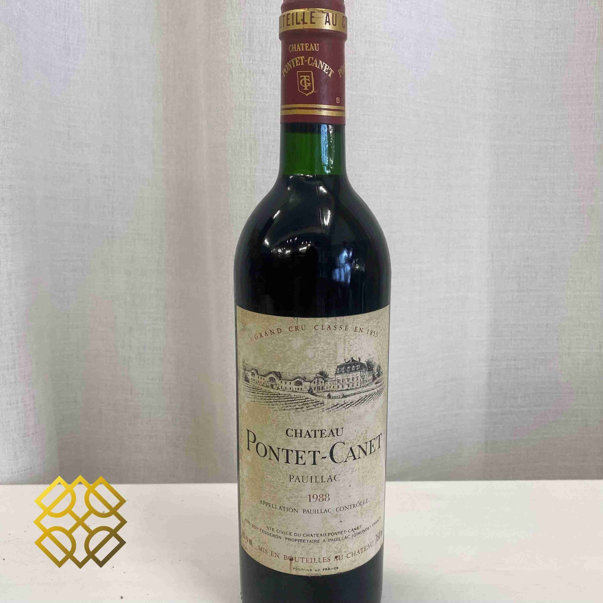 Chateau Pontet Canet 1988 - Bordeaux Red Wine, 2